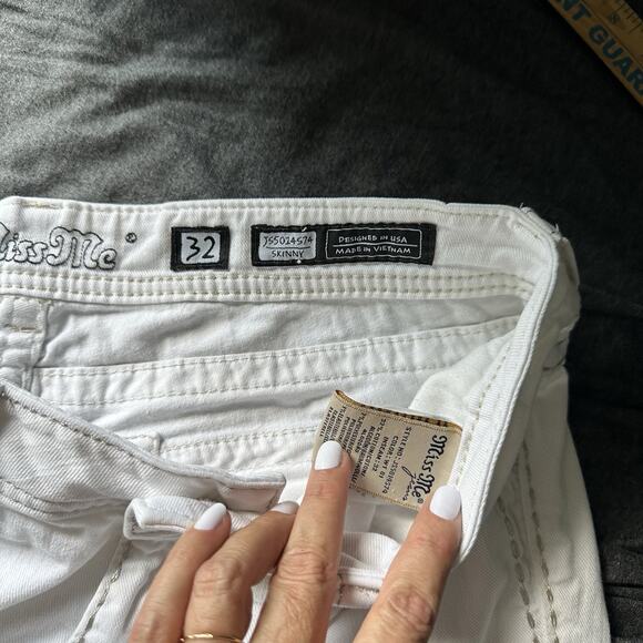 Miss Me Low Rise Y2k Skinny Size 32 Pockets Denim Jeans Size 32 30 - Picture 13 of 16
